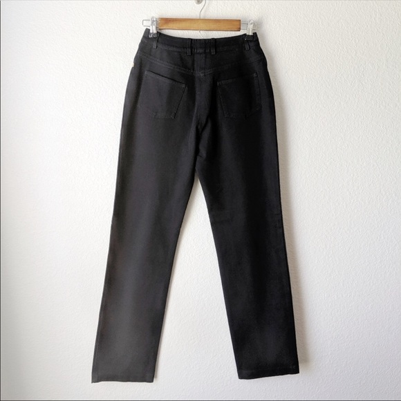 St. John Sport Classic High Rise Black Denim Jeans - Picture 3 of 7